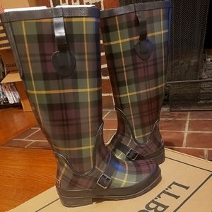 LL Bean Tall Wellie Rain Boots